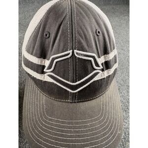 EvoShield FlexFit Baseball Hat L/XL Gray White Athletic Training Cap Streetwear